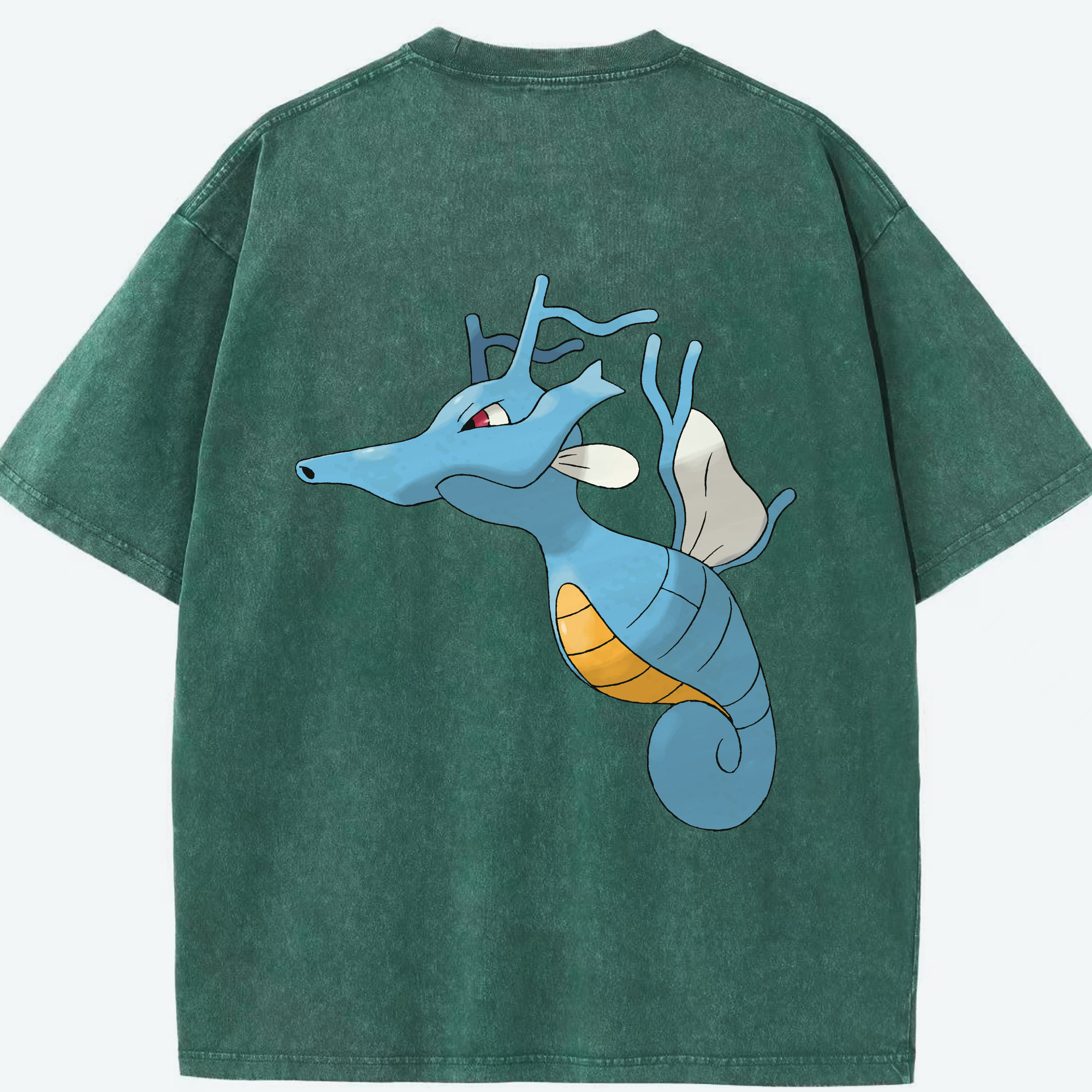 （画像用） ポケットモンスター Pokémon 綿100% ヴィンテージ風 半袖Tシャツ（背面プリント）